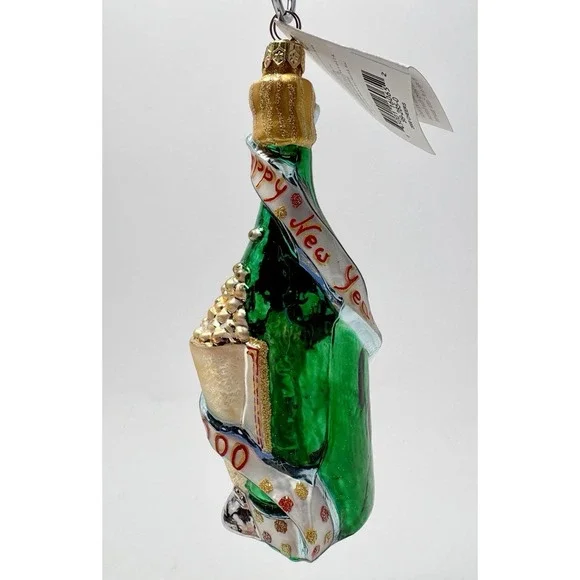 Christopher Radko Cheers Happy New Year 1999 Glass Christmas Ornament 99-285-0 - Picture 2 of 9